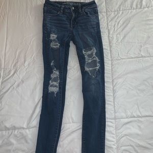 Distressed American Eagle jeans